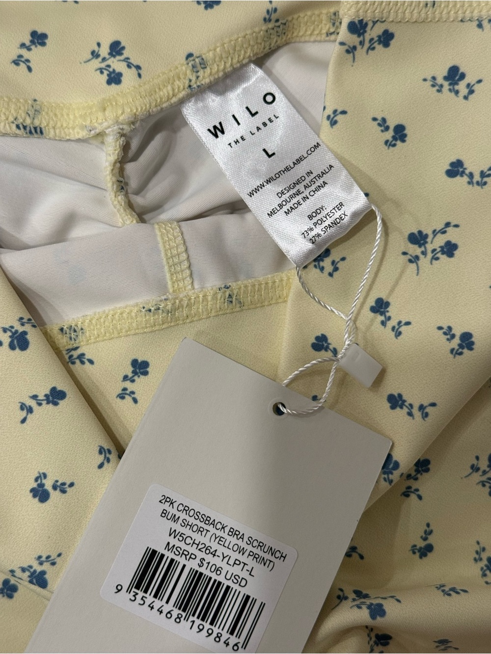 WILO Yellow Floral Athletic Set - Picture 4 of 6